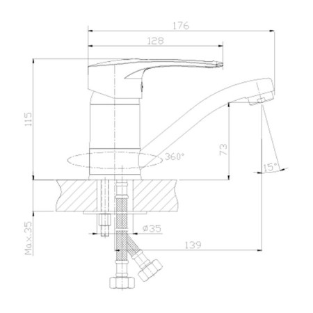 Rossinka t40-22 kitchen mixer-1