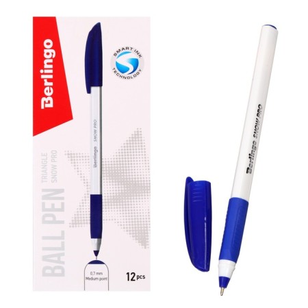 Ballic handle Triangle Snow Pro, node 0.7 mm, blue ink, flu