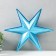 Figure "Star of Pereniamous" small blue metallic, 31x35.5 cm