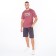 Print T -shirt with print, coffee color, size 48