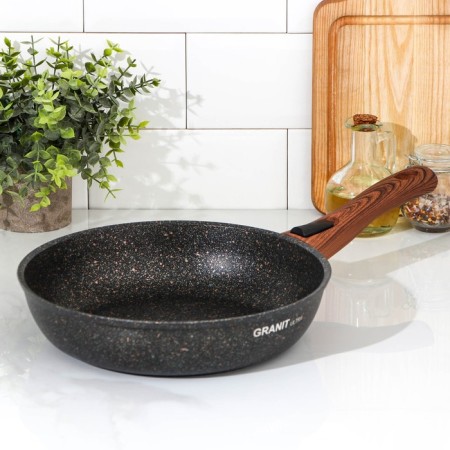 Granit Ultra Original pan, D = 26 cm, removable handle, anti -stick coating, black color