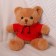 Soft toy "Bear" in a sweatshirt, 28 cm, color mix