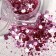 Sparkles for decor, small/large, pink color