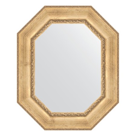 Mirror in a baguette frame, aged silver with an ornament 120 mm, 67x82 cm