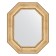 Mirror in a baguette frame, aged silver with an ornament 120 mm, 67x82 cm