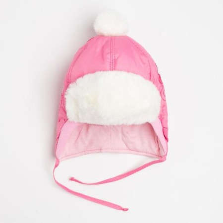 Kitty hat for a girl, pink color, size 44-1