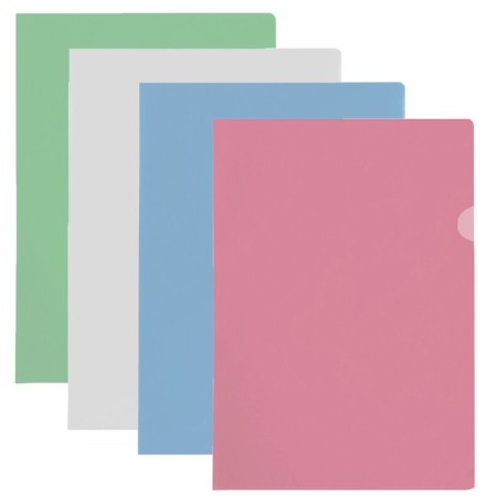 A set of A4, 100 μm folders, calligrata profitable, transparent, 5 pieces, mix-1