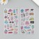 Cosmetics/Educational Process Plastic sticker MIX 9.5x17.5 cm