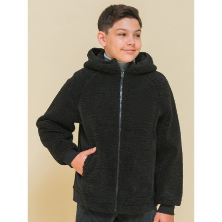 Jacket for boys, height 122 cm, black color-1