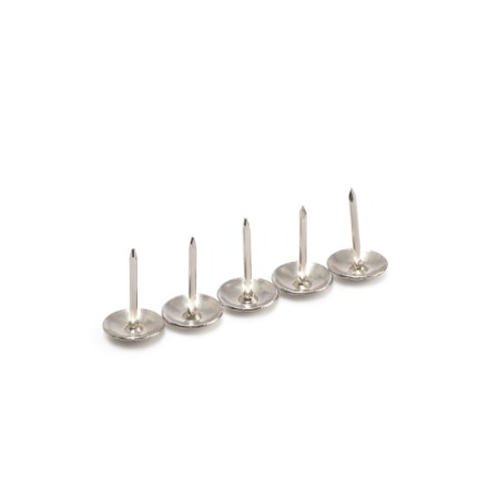 Tundra nails, decorative, textured, 11x16 mm, chrome, 50 pcs-11