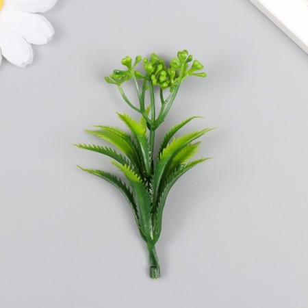 Artificial plant for creativity "Araucaria" set 12 pcs green 9.5 cm-1