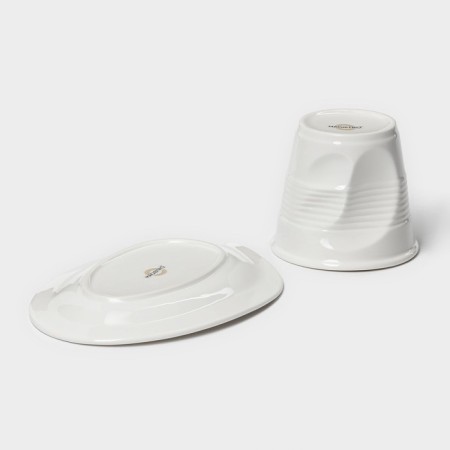 Tea couple Magistro "Blanche" circle 300 ml, white color-5