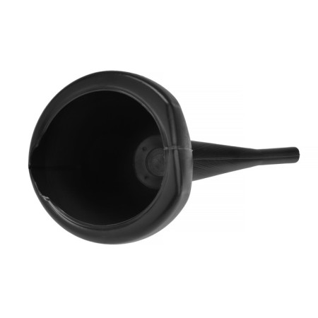 Fuel and fourth funnel with a grid, black, small, 140 mm