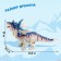 Dinosaur "Dragon", light and sound effects, works from batteries