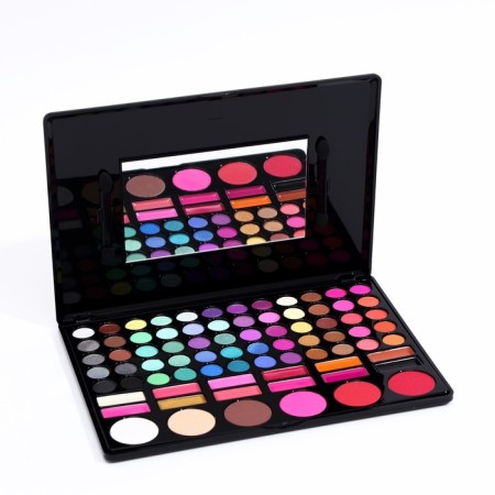 A set of decorative cosmetics Shadow 60 centers, 6 cv blush, 12 lip balms-7