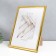 Photo frame Plastic "Mira" 21x29.7 cm, (A4) gold (plastic screen)
