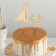 Topper for a cake, 12 × 12 cm, color gold