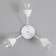 Dibra chandelier 3x60W E27 white 48x48x22cm