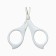 Children's scissors, manicure, with a cap, white color