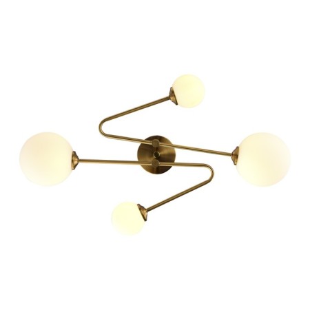Ceiling EVOLUCE lamp. Sle2211-302-04. Fantini. 4x5 watts, G9, 4000k, 65x40x20 cm, brass color-4
