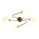 Ceiling EVOLUCE lamp. Sle2211-302-04. Fantini. 4x5 watts, G9, 4000k, 65x40x20 cm, brass color