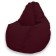 Mesh-bag comfort, size 90x115 cm, velor fabric, burgundy color