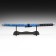 Souvenir weapon "Katana on the stand", blue scabbard with a floral pattern, 70 cm
