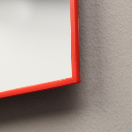 Interior mirror, acrylic, 30 x 40 cm, red-2