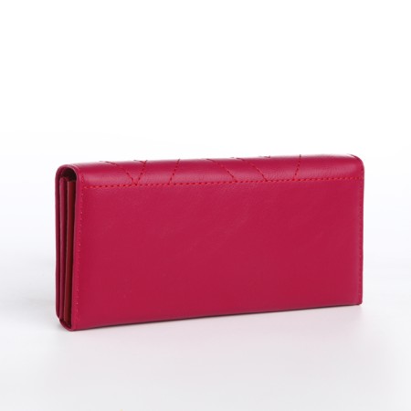 Women's wallet on magnet, fuchsia color-1