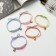 Hair elastic band "Evelyn" 5.5 cm, mix