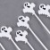 Skewers "Ghost", in the set 12 pcs., White color