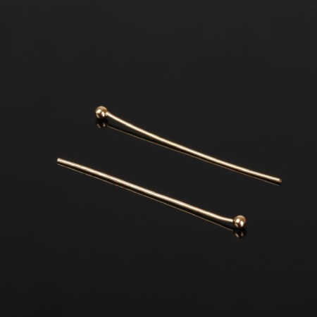 Pin with a ball SM-1103-13, 3 cm, 50 g (± 708 pcs.), Color gold