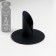 Summary Metal for 1 candle "Cylinder with crack" black 6x8x8 cm