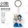 Key keychain children's acrylic "Girlfriends", 4.9 x 6.7 cm