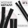 Metal zipper, No. 5, connective, automatic lock, 60 cm, black color/nickel