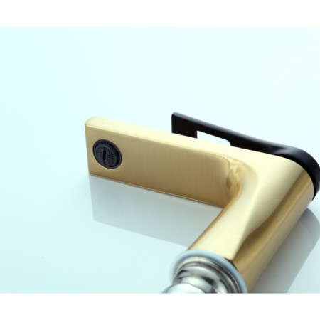 Bronze de Luxe ELEMENT EL02GB sink mixer, pour 130 mm, brass, gold/black-1