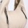 Love bag with a zipper, 3 outer pockets, beige color