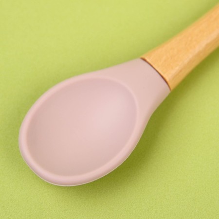 Spoon silicone nursery, pink color-2