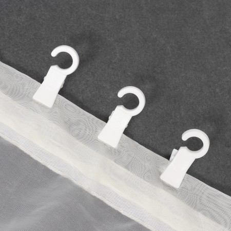 Close for curtains, 35 × 20 × 15 mm, white color-1