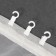 Close for curtains, 35 × 20 × 15 mm, white color