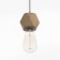 Suspension lamp "Claud" polyhedron 1x40W E27 white 5x6.5x95cm
