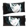 Penal Soft 1 department, 90x200, artificial leather, universal, black, Colorio "Anime Eyes"