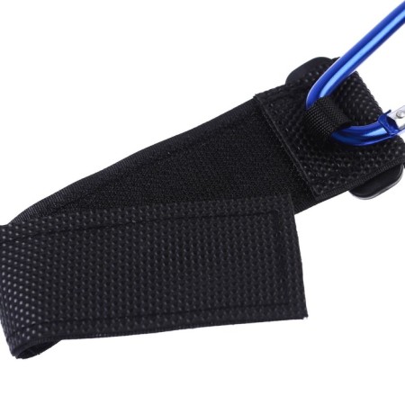 Carbine for bags for a stroller, on Velcro, black/blue color-5