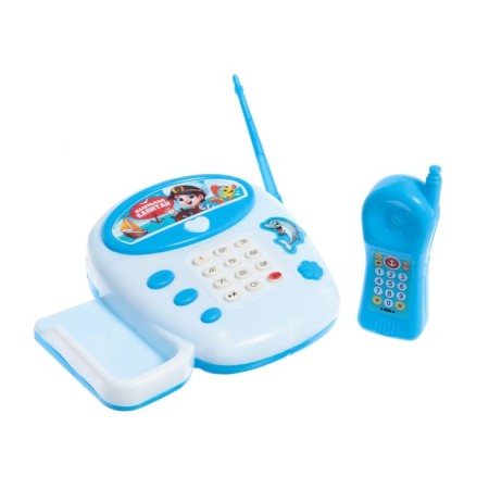 Musical telephone "Funny Journey", Russian voice acting, blue color-3