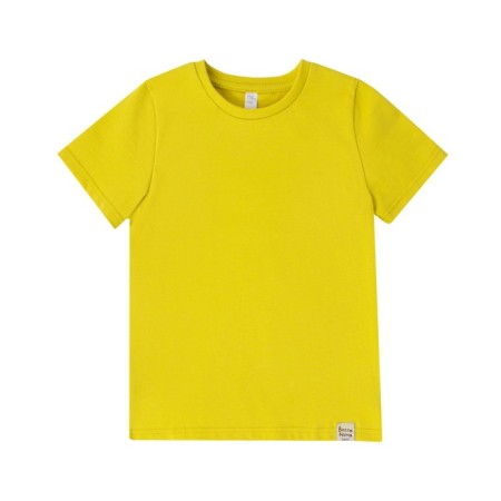 T -shirt for boys, height 146 cm, mustard color-1