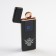 Electronic lighter "King", USB, spiral, 3 x 7.3 cm, black