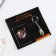 Gift set: notebook A7, 16 sheets and wooden keychain "Real men's"