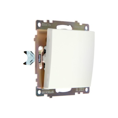 1-clavy switch (mechanism), 250V, 10A, Catherine series, GLS10-7105-01, white-1