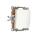 1-clavy switch (mechanism), 250V, 10A, Catherine series, GLS10-7105-01, white