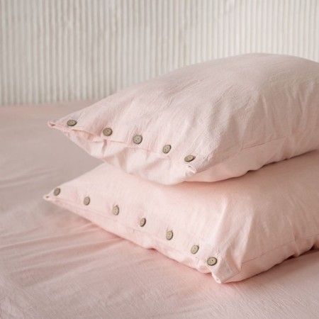 A set of pillowcases "Boyle", size 50x70 cm, peach color, 2 pcs-1